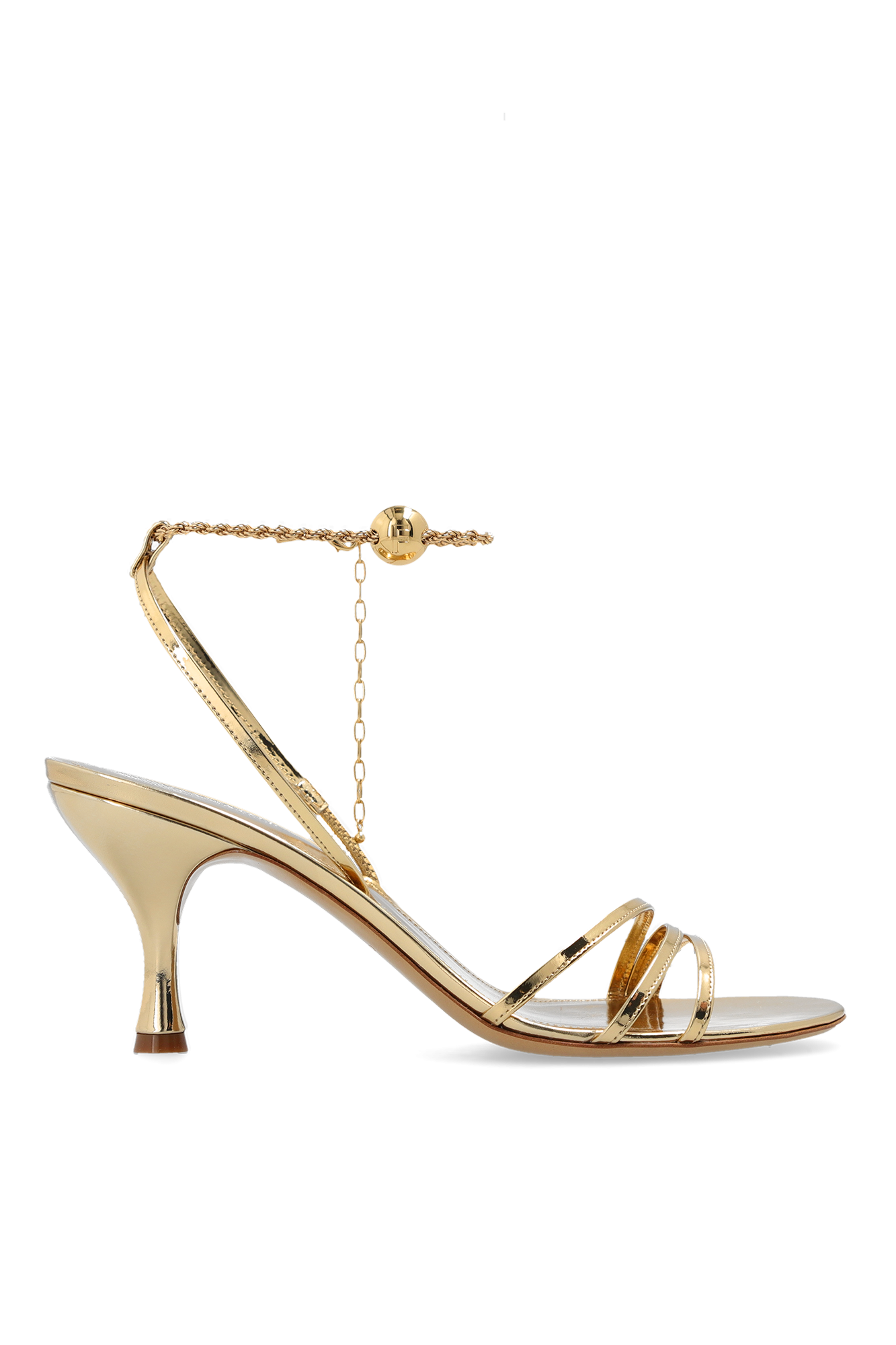 【24SS NEW】FERRAGAMO_woman / DENNIS サンダル / Gold FERRAGAMO 'Dennis' heeled sandals | Women's Shoes | Vitkac